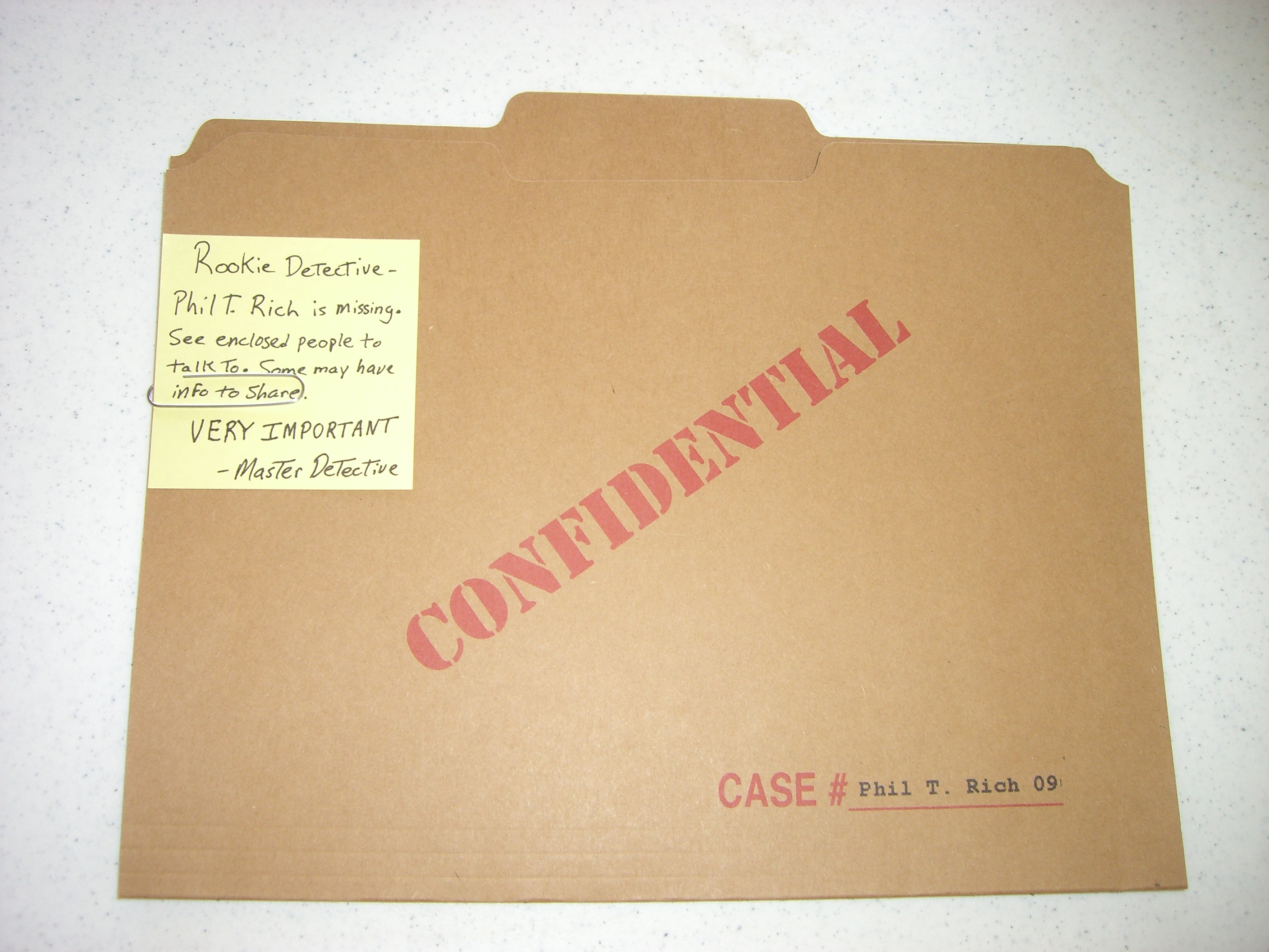 Evidence Board Template